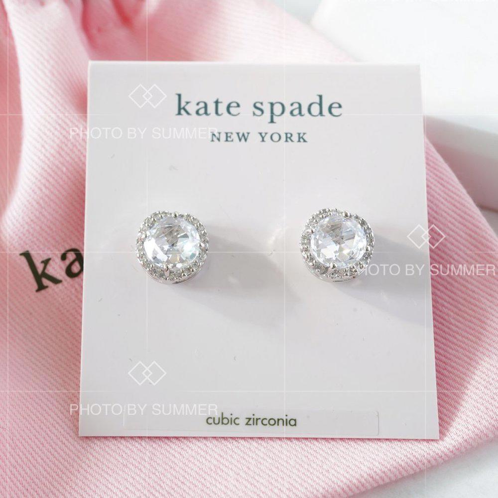 Kate Spade That Sparkle Pave Round Large Studs Earrings